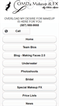 Mobile Screenshot of omd4makeup.com